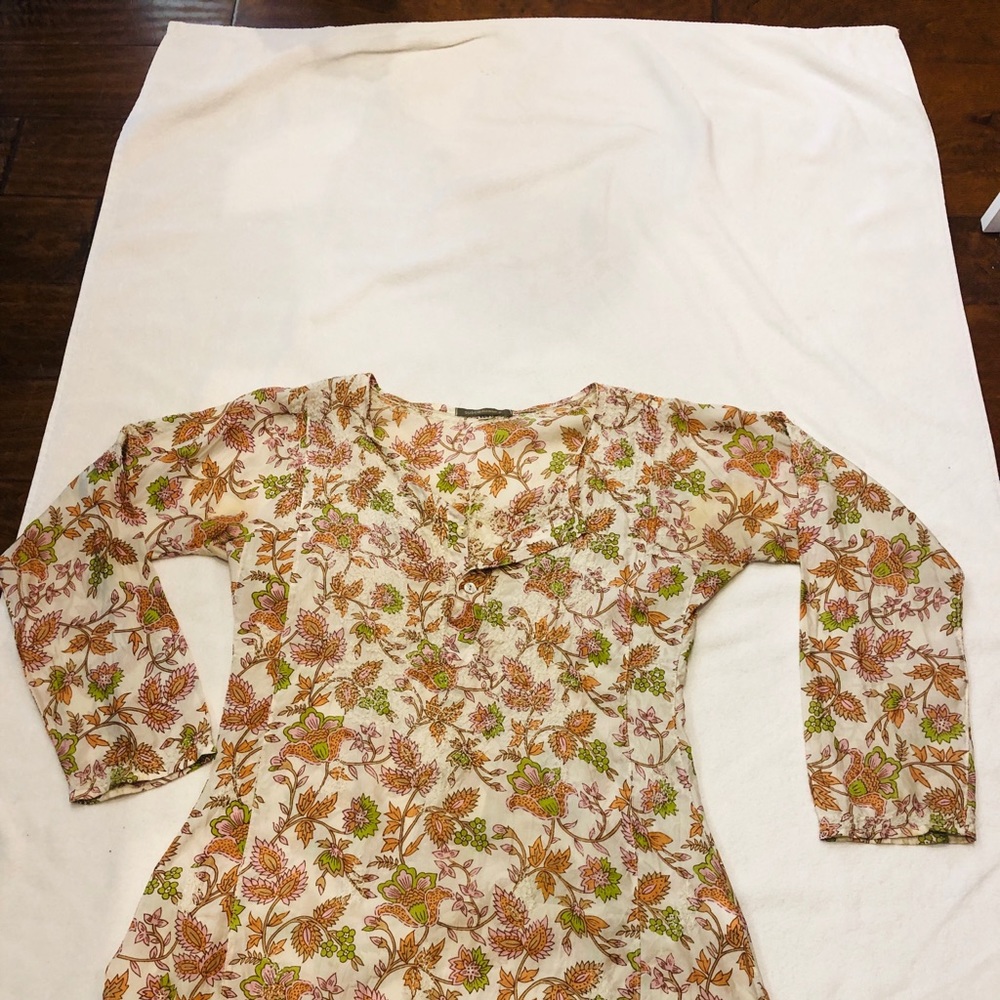 Silk Tunic Top